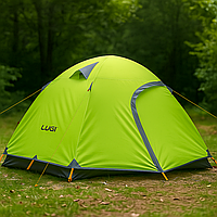 Намет 2 або 3 місний туристичний 200×165×130 см високий тент палатка для відпочинку на природі та походу