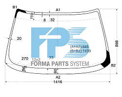 Вітрове скло Audi 80/90 1986-1991 Xinyi