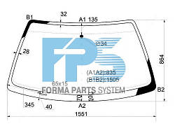 Вітрове скло Audi 100 1982-1991 Xinyi