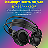Навушники накладні для комп'ютера повнорозмірні ігрова гарнітура з мікрофоном підсвічуванням чорні Borofone, фото 5