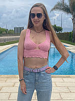 Майстер-клас Рожевий топ (рівень складності-середній)