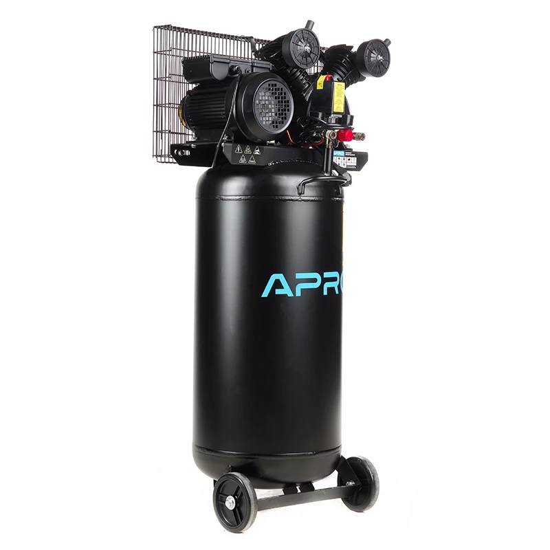 Компресор двоциліндровий пасовий вертикальний OFBD-100V 8Бар 2.2кВт 100л (2 крана) + Олива 0,5л APRO 850183, фото 1