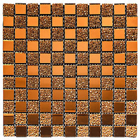Мозаїка з декоративного скла 298х298х4,5мм Оранж SW-00002360