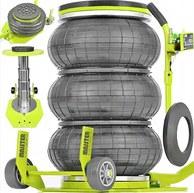 Домкрат для автомобіля пневматичний 3,5 т., h 15-40 см, на 3 пневмоподушки MAJSTER POLSKA MP-0509 / Домкрати