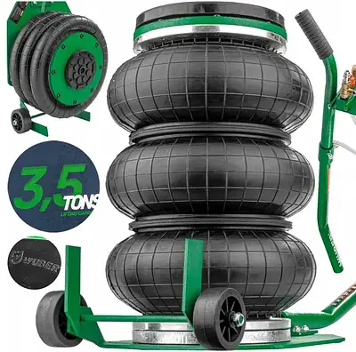 Домкрат автомобільний пневматичний (3,5 т. h 40 см, 3 пневмоподушки) Сніговик Wuber / Домкрати для СТО