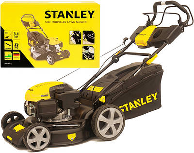 Газонокосарка бензинова 2.8KW, кошик 60л, ширина різання 508 мм Stanley SLM‑139‑460‑SP