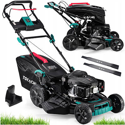 Газонокосарка бензинова садова 3KW, з кошиком 60л і шириною скошування 508 Tokachi Wide Blade 530
