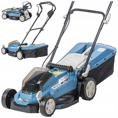 Газонокосарка акумуляторна, травозбірник 30л, ширина скошування 32см + акумулятор із зарядкою DEDRA DED7198