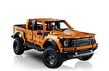 Конструктор Ford F-150 Raptor" із серії TECHNIC із 1379 деталей, помаранчевий пікап, сумісний із Lego, фото 3