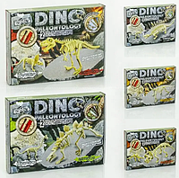 Набір для розкопок DankoToys Dino Paleontology DT DP-01-01, археологія, 2 скелети динозаврів, інструменти