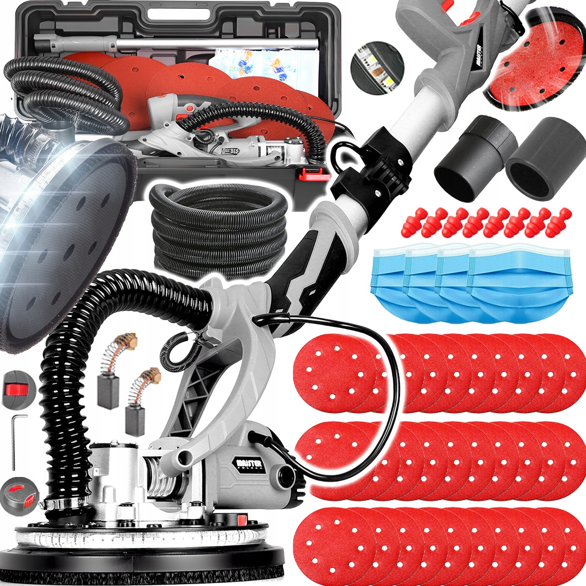 Шліфувальна машина жираф для стін і стелі (1700Вт. коло 225мм) / Шиліфмашина для штукатурки стель MP-0016, фото 1