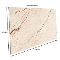Самоклеюча вінілова плитка 600х300х1,5мм Благородний мармур, ціна за 1 шт. (СВП-101) Глянець SW-00000291, фото 2