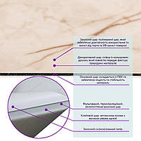 Самоклеюча вінілова плитка 600х300х1,5мм Благородний мармур, ціна за 1 шт. (СВП-101) Глянець SW-00000291, фото 3