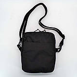 Сумка-органайзер через плече водонепроникна чорна, фото 2