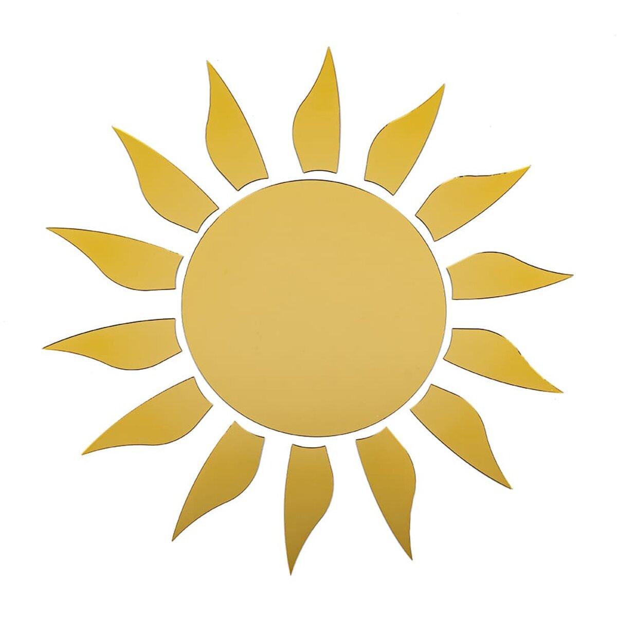 Дзеркальний декор акриловий самоклеючий золото,15шт (D) SW-00002502, фото 1