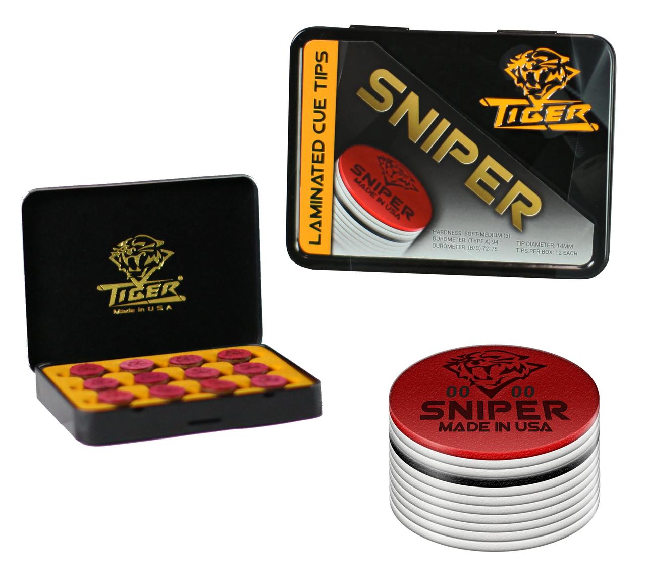 Наклейка для кия Tiger SNIPER Soft/Medium 13мм 1шт, фото 1