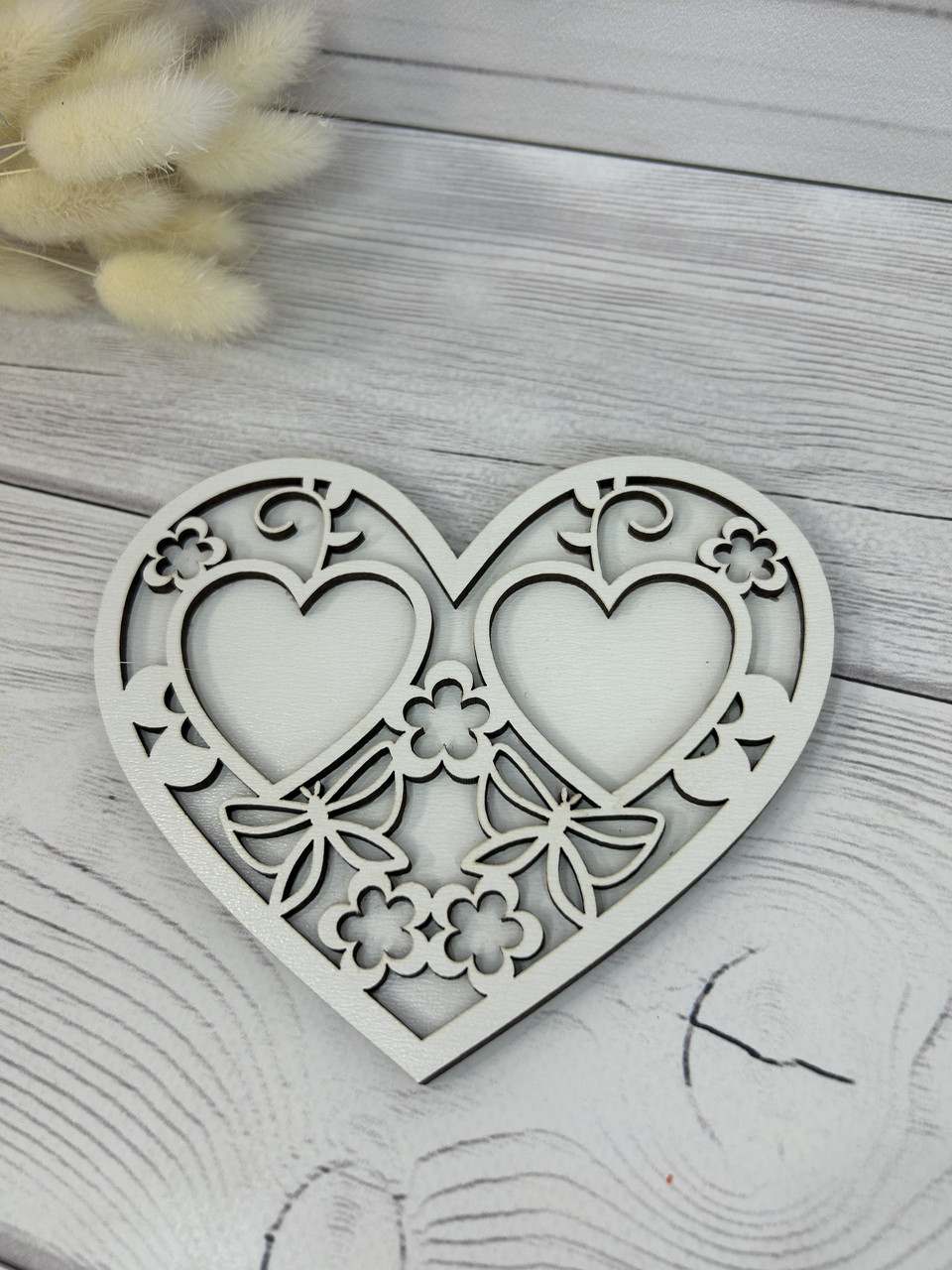 Ажурна весільна підставка під обручки, фото 1