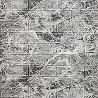 R061-2-20 Панель стінова у рулоні 3D 700х19600х2мм Мармур Чорний (D) SW-00002279, фото 2