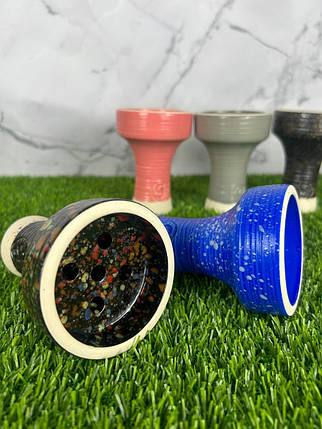 Чаша для кальяну GrynBowls Killer Glaze Gray (фаянс, сірий матовий, Classic/Killa), фото 2
