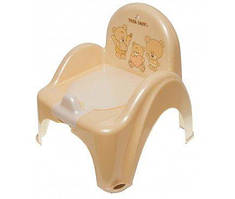 Горщик дитячий Tega Baby стільчик Ведмедика MS-012-119 Бежевий