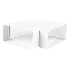 Коліно горизонтальне 90° для плоских каналів Вентс 8281(60/204)мм