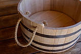 Шайка для лазні 20 л з ясена, фото 2