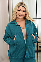 Костюм жіночий брючний з вельвету штани і кофта рр.50-52,54-56,58-60, фото 8