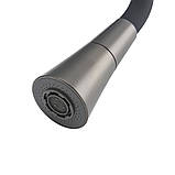 Змішувач для кухні FRAP F4462-9 з гнучким виливом, 2 режими, Ø35, збройова сталь, фото 2