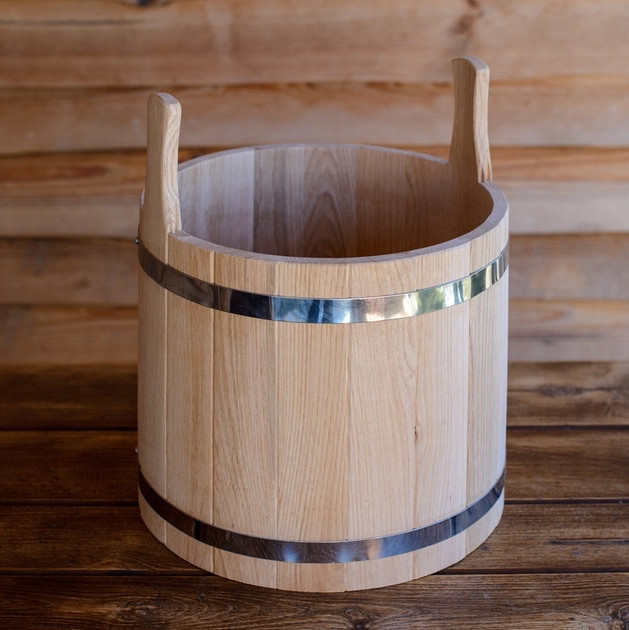 Ушат для лазні 12 л з дуба, фото 1