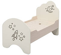 Дитяче односпальне ліжко для хлопчика з високим наголов'ям і фотодруком Таємничий всесвіт Нікан