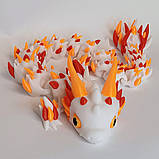 Шарнірна іграшка 3D Змія-дракон, 44 см, пластик/Гнучка іграшка змія-дракон 3д, фото 2