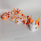 Шарнірна іграшка 3D Змія-дракон, 44 см, пластик/Гнучка іграшка змія-дракон 3д, фото 3