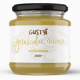Арахісова паста, класична, ТМ Gustyi, 200г