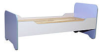 Ліжко дитяче для дитячих садків із закругленими спинками, без матраца колір Лаванда та Сакура Нікан