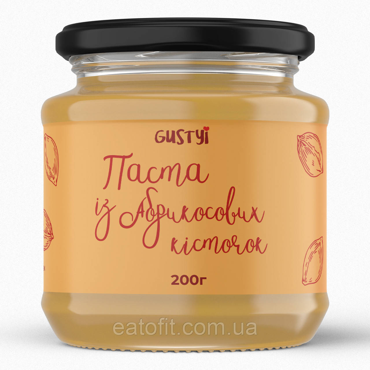 Паста з Абрикосових кісточок, ТМ Gustyi, 200г, фото 1