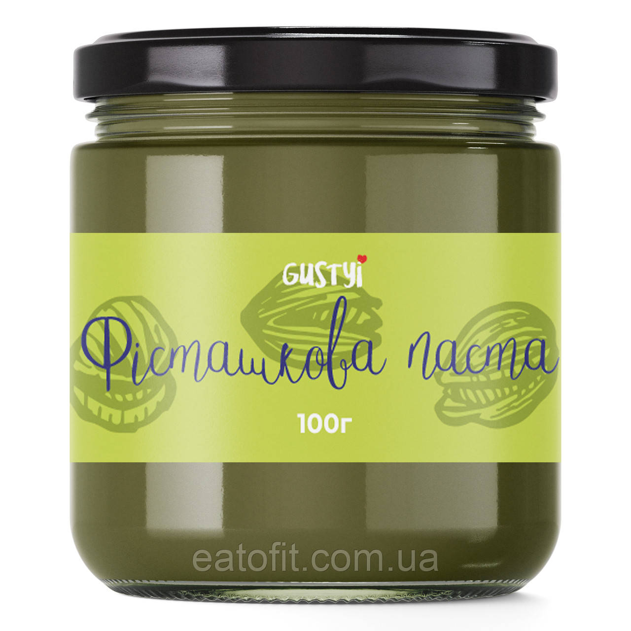 Фісташкова паста 100%, ТМ Gustyi, 100г, фото 1