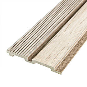 Рейка декоративна PS 2900х120х12мм Світле дерево SW-00001750