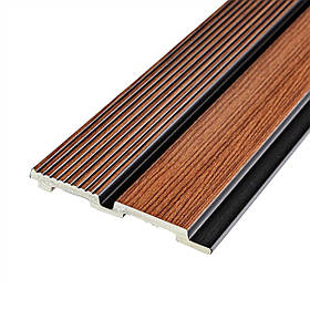 Рейка декоративна PS 2900х120х12мм Теплий каштан SW-00001753