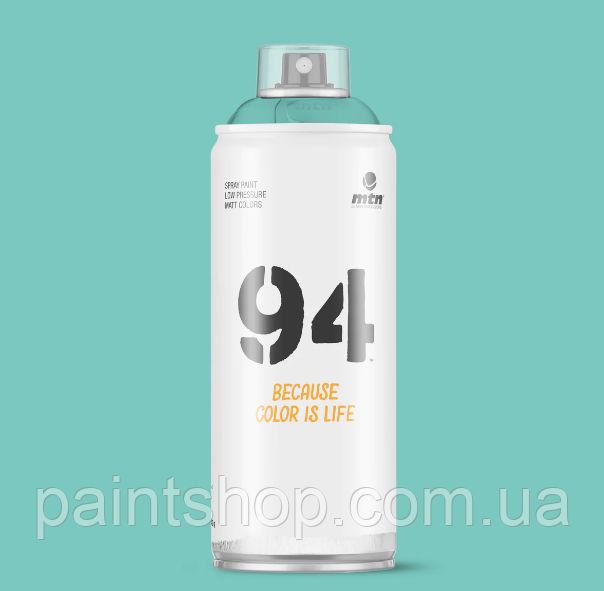 Аерозольна фарба MTN 94 RV-144 Verde Bali (Бірюзовий) 400 мл, фото 1