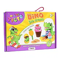 Набор для лепки Мистер Тесто Dino Ice Cream Strateg, 6 цветов, на русском языке, 41024