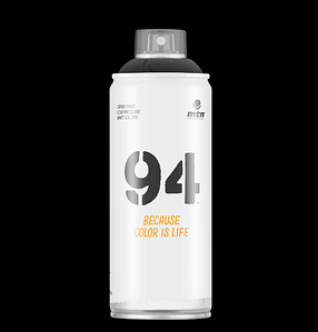 Аерозольна фарба MTN 94 R-9011 Negro Black (Чорний) 400 мл