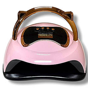 BQ-V19 на 120 вт. - професійна UV/LED лампа для полімеризації будь-яких покриттів (з дисплеєм та таймером) Рожевий