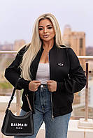 Жіночий Бомбер Джинс котон 48-50,52-54,56-58,60-62 чорний