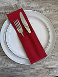 Куверт для столового приладдя на два відділення, червоний, водовідштовхувальний, фото 2