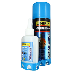 Супер клей UNIFIX з активатором універсальний 200мл+50г (Akfix)