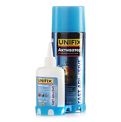 Супер клей UNIFIX з активатором універсальний 400мл+100г  (Akfix)