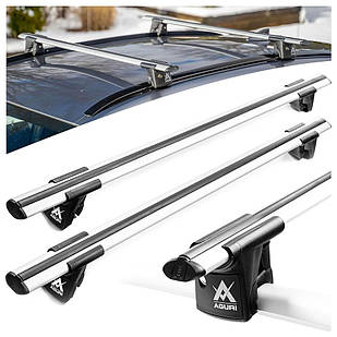 Поперечки Mitsubishi Eclipse Cross (c 2017--) Aguri Runner V2 сірі. На інтегровані рейлінги