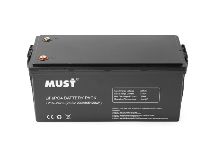 Акумуляторна батарея Must LiFePO4 LP15-24200 25.6В 200Аг, 5,12 кВт·год, фото 1