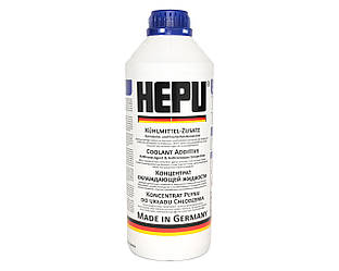 Антифриз HEPU синій (концентрат) G11 - 1.5L - Audi/VW G11 - TL 774A; Audi/VW G 011 A8C A1; MB 325.0/325.2