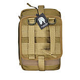 Ампульниця з системою швидкого відриву Ампульниця Marck-men на платформі з molle з кишенею під рукавички Койот, фото 4